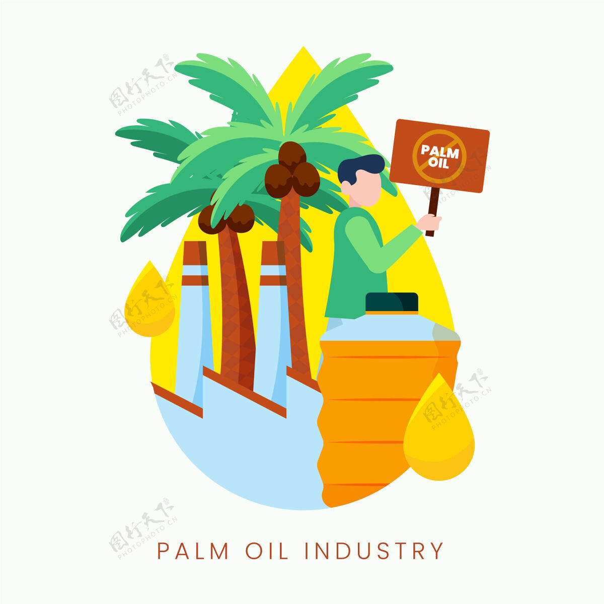 森林棕榈油生产产业理念棕榈油收获棕榈