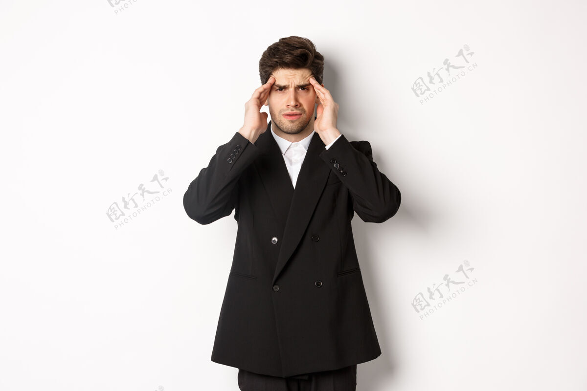 金融穿黑西装的商人形象就业服装购物
