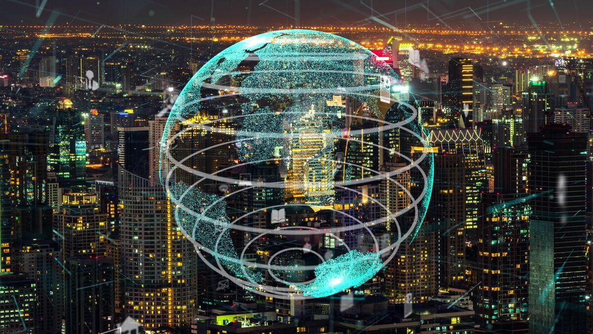 连接全球互联与智慧城市互联网网络现代化智能城市信息