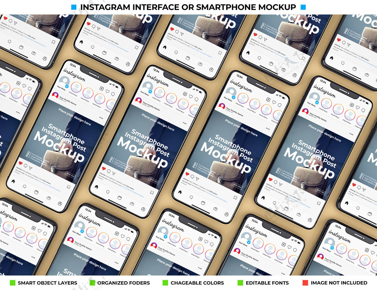 InstagramInstagram界面上的现代手机屏幕模型手机手机Instagram实体模型
