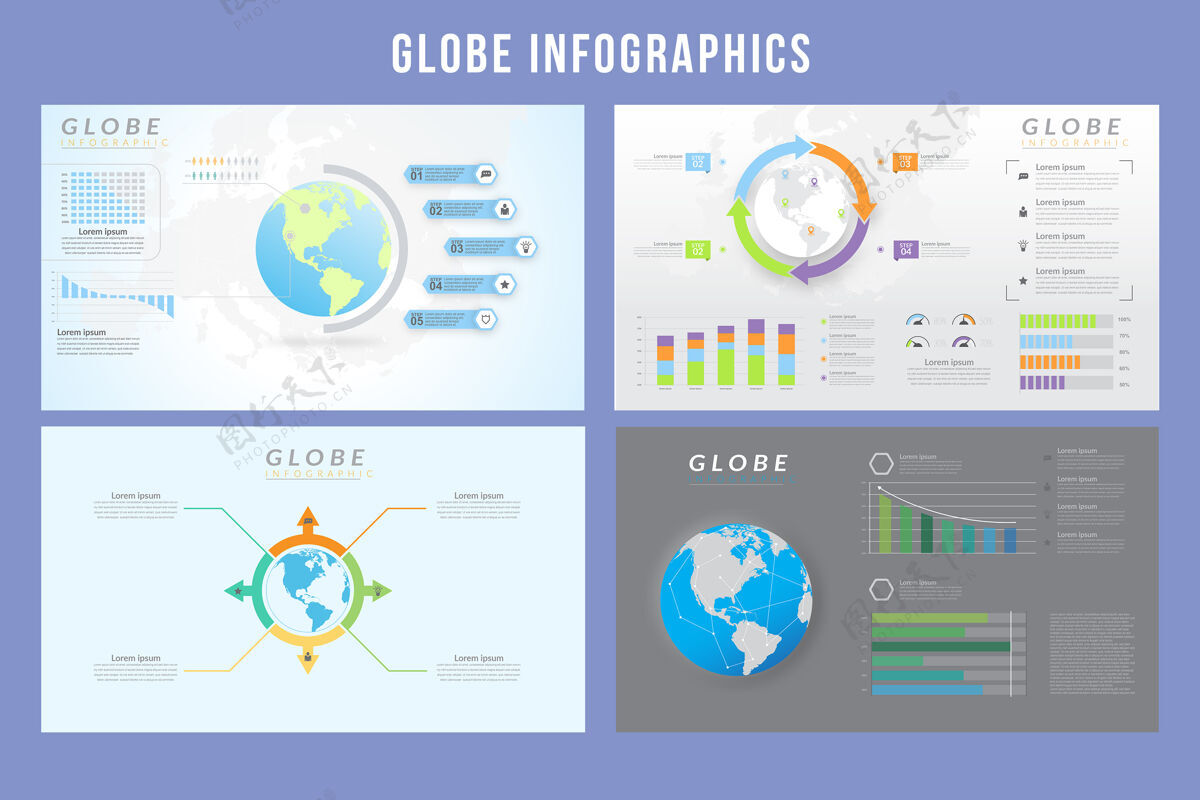 世界全球信息图表数据图表时间线