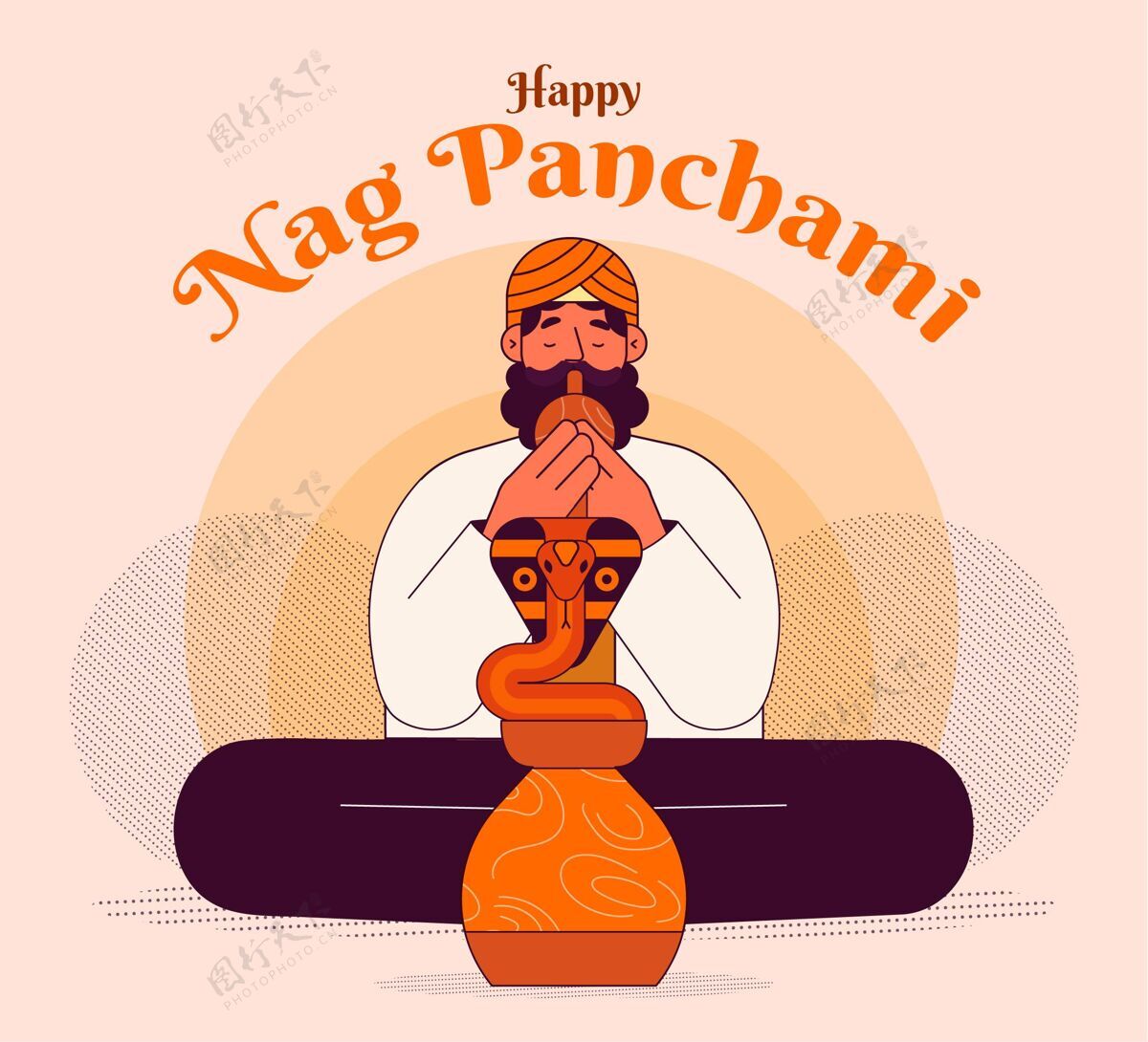 崇拜Nagpanchami插图印度教传统蛇
