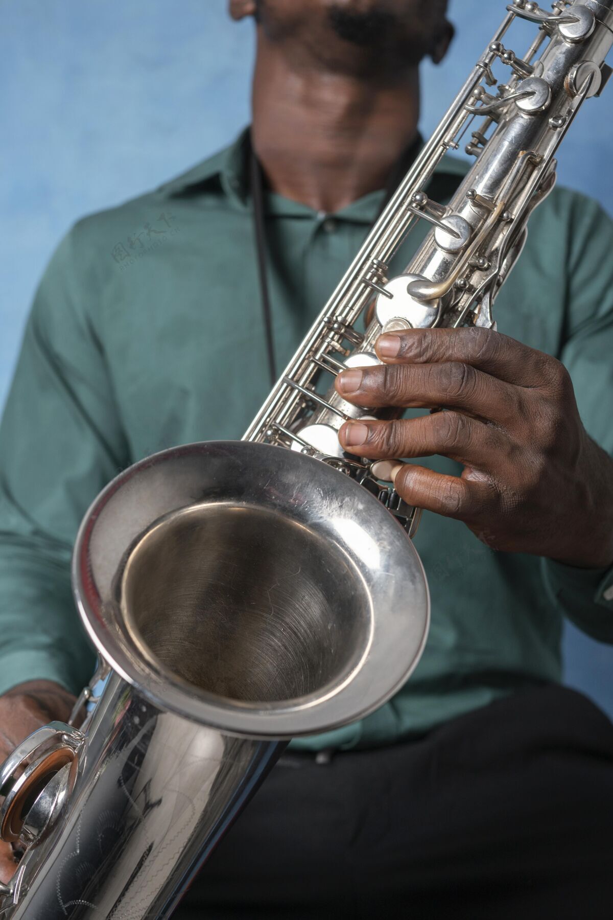 音乐家年轻的非洲裔美国人庆祝国际爵士乐日音乐人事件