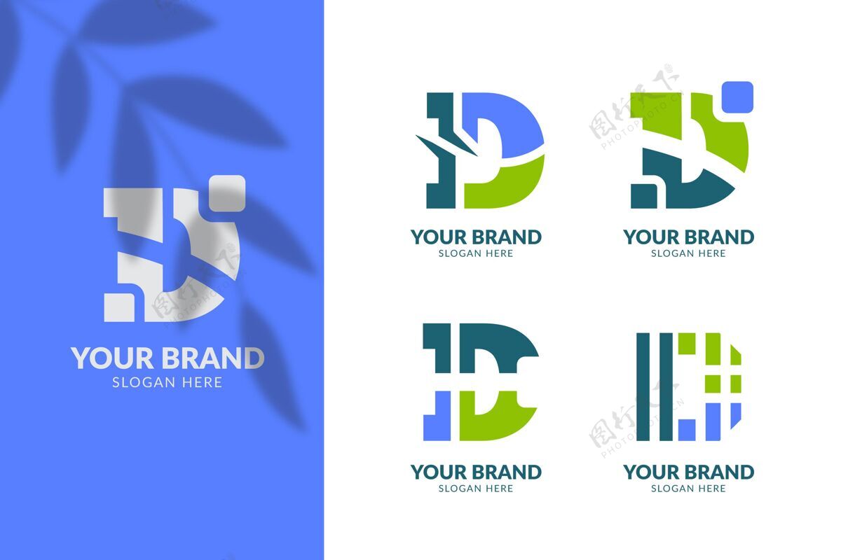 企业标识平面设计不同的d标志包公司标识CorporateLogo