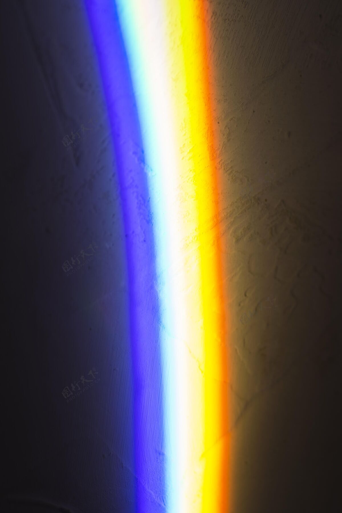 彩虹五颜六色的光棱镜灯光效果色彩灯光反射