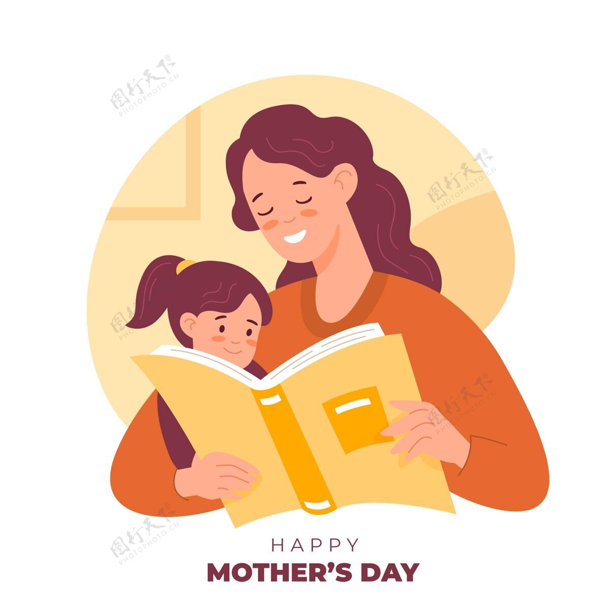 庆祝平淡的母亲节插画单位设计妈妈母亲节