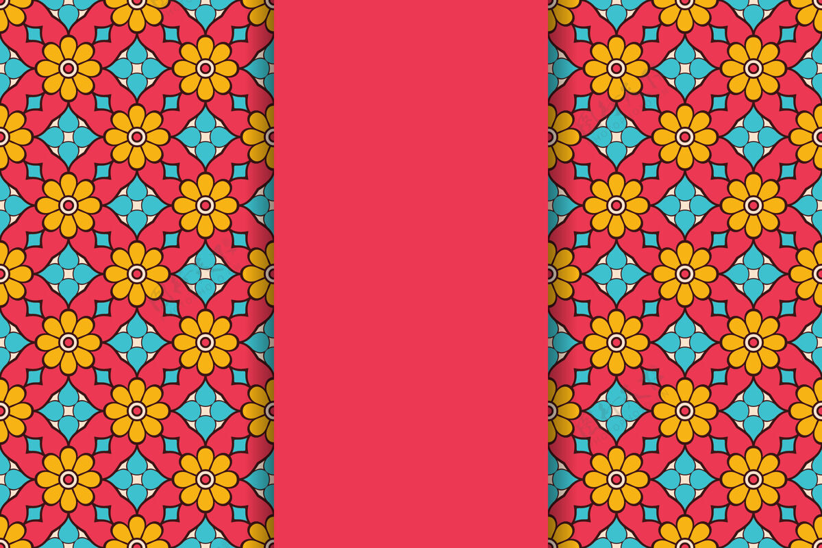 伊斯兰金色豪华装饰曼荼罗背景背景艺术抽象