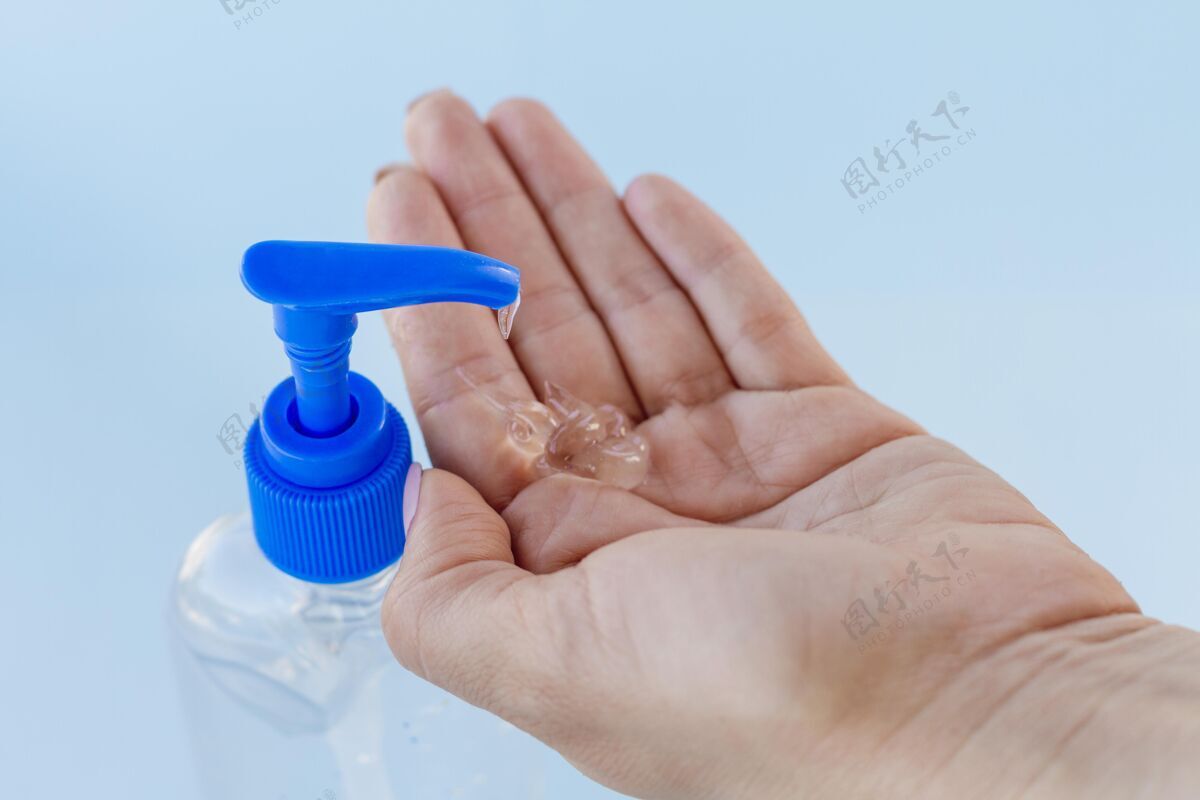 清洁水醇凝胶塑料接受者凝胶病毒大流行