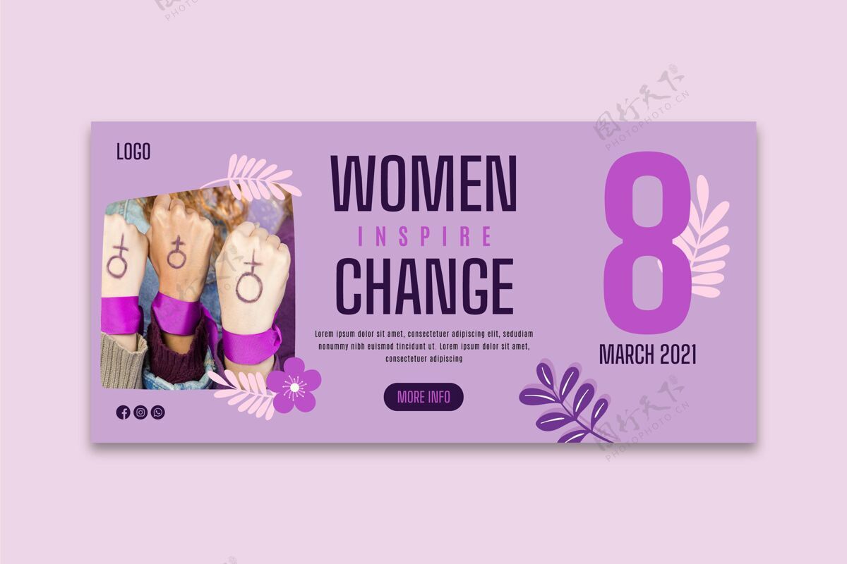 事件国际妇女节横幅3月女人国际