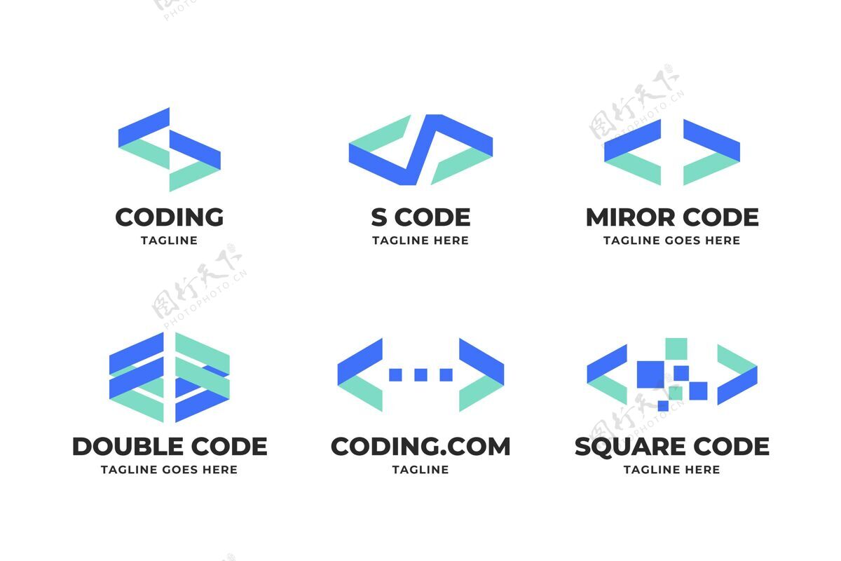 标识集合平面设计代码logo代码标志企业标识品牌