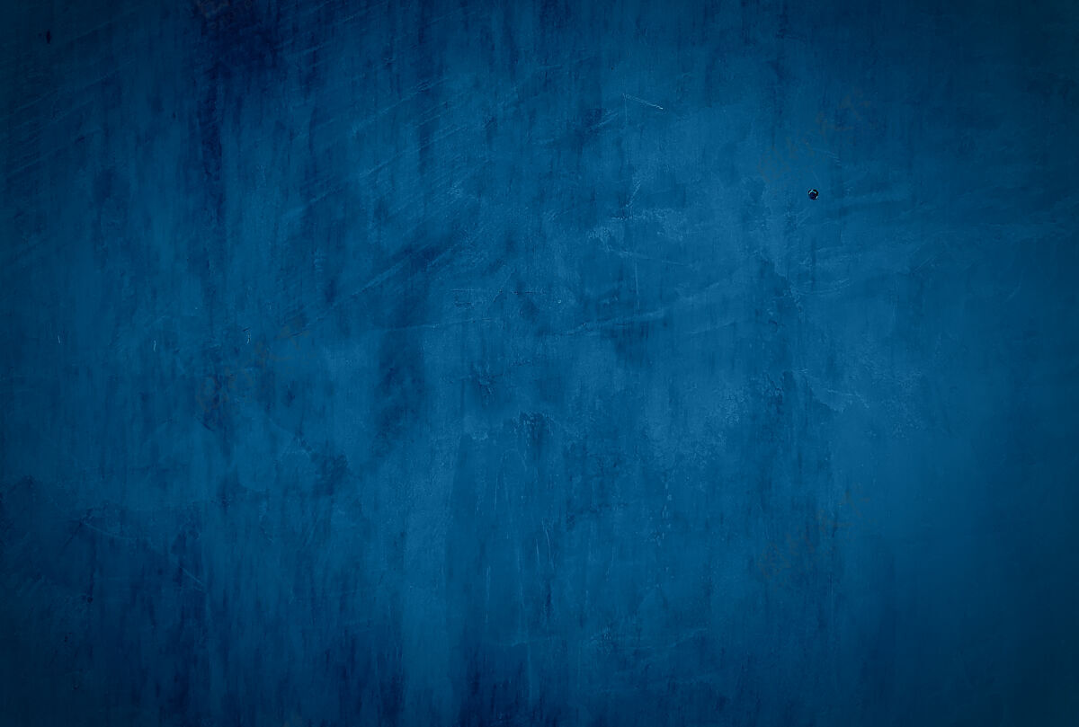 房间复古格伦蓝色混凝土纹理工作室墙壁背景 带渐晕图颗粒斑点旧的