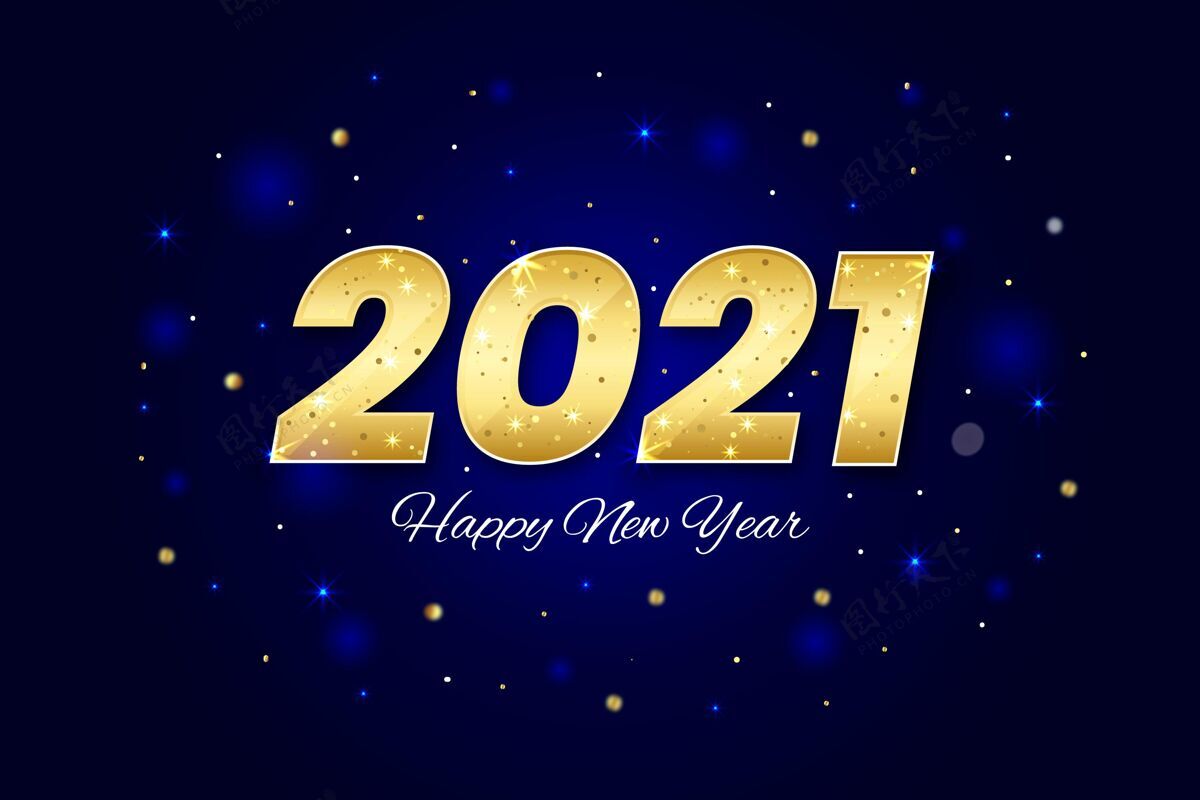 事件2021黄金新年背景新新年节日
